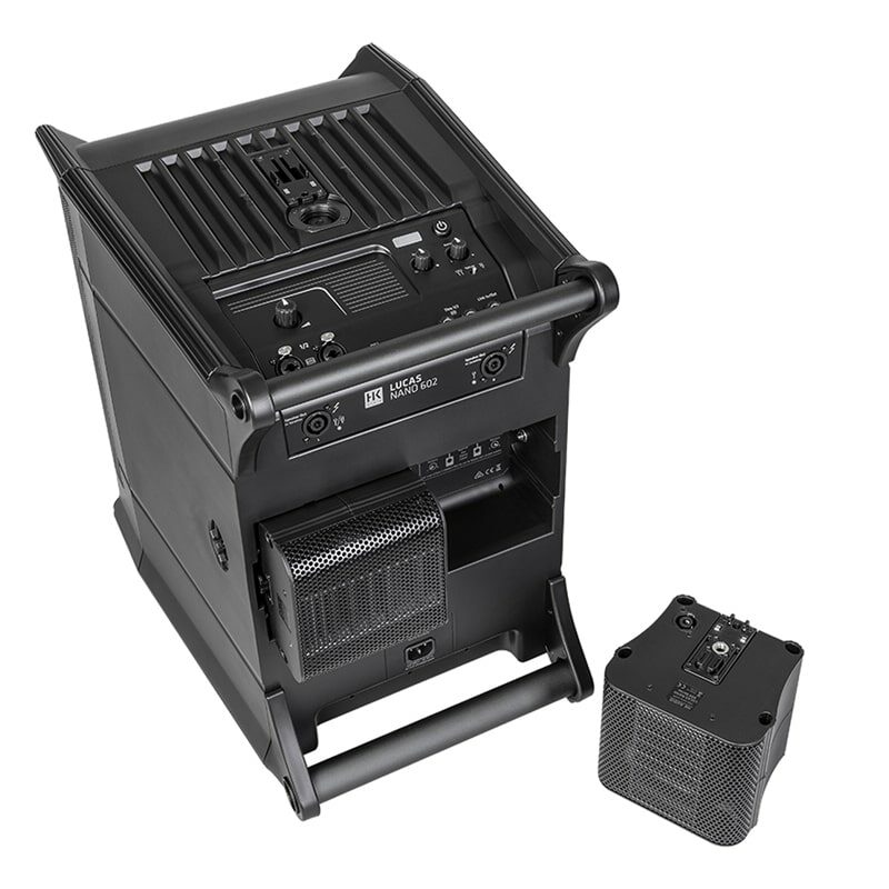 HK AUDIO LUCAS NANO 602/602 Twin ลำโพง Active Column 4.5x2 นิ้ว ซับ 10 นิ้ว 460W Built-in มิกเซอร์ 2 ชาแนลในตัว - Image 4