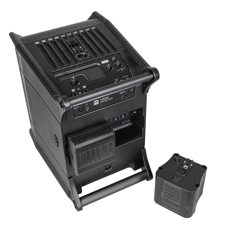HK AUDIO LUCAS NANO 602/602 Twin ลำโพง Active Column 4.5x2 นิ้ว ซับ 10 นิ้ว 460W Built-in มิกเซอร์ 2 ชาแนลในตัว - Image 4