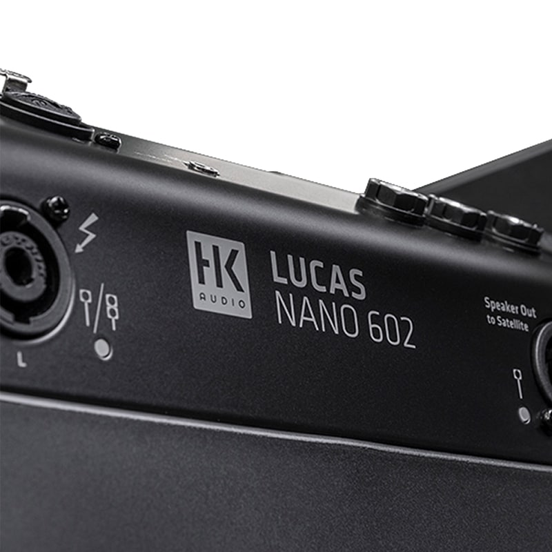 HK AUDIO LUCAS NANO 602/608I Twin ลำโพง Active Column 4.5x2 นิ้ว ซับ 10 นิ้ว 460W Built-in ดิจิตอลมิกเซอร์ 8 ชาแนลในตัว - Image 6