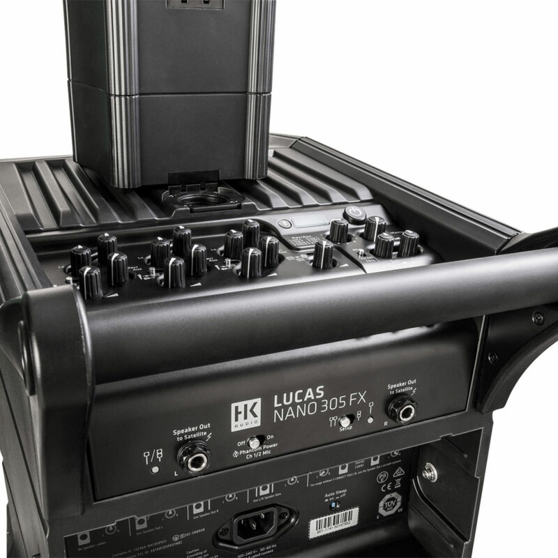 HK AUDIO LUCAS NANO 305 FX ลำโพง Active Column 3.5 นิ้ว 2 ใบ ซับวูฟเฟอร์ 8 นิ้ว 750 วัตต์ Built-in มิกเซอร์ 5 ชาแนลในตัว - Image 3