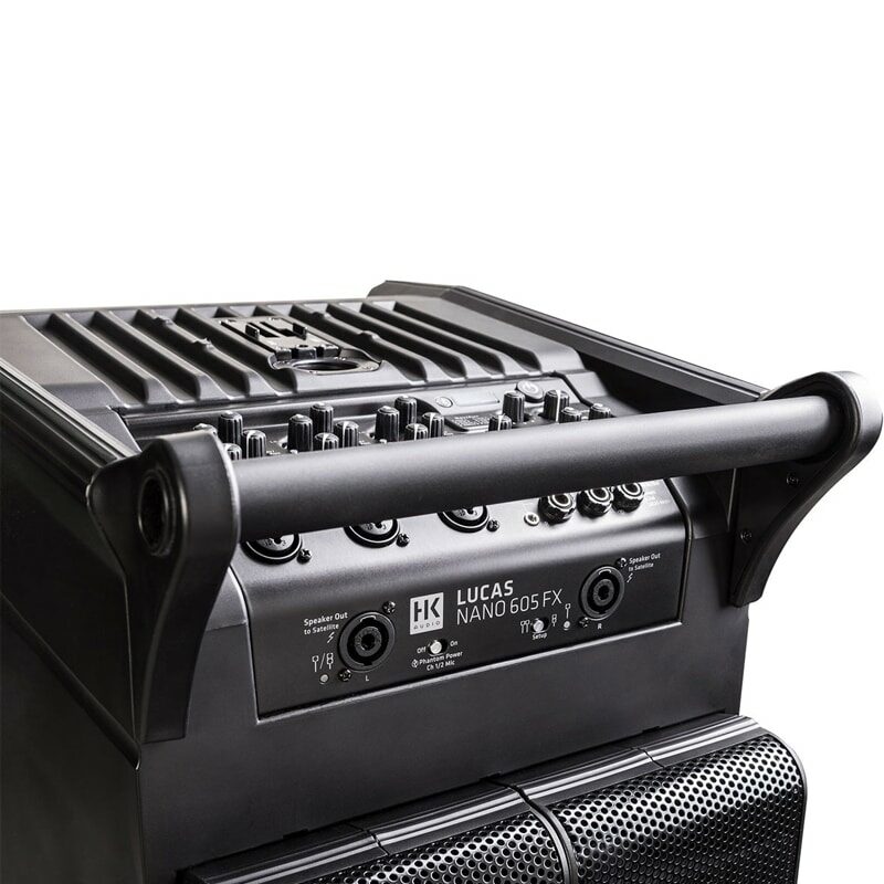 HK AUDIO LUCAS NANO 605FX ลำโพง Active Column 4.5x2 นิ้ว ซับวูฟเฟอร์ 10 นิ้ว 1500 วัตต์ Built-in ดิจิตอลมิกเซอร์ 5 ชาแนลในตัว - Image 6