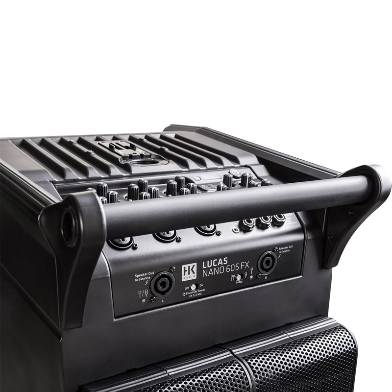 HK AUDIO LUCAS NANO 605FX ลำโพง Active Column 4.5x2 นิ้ว ซับวูฟเฟอร์ 10 นิ้ว 1500 วัตต์ Built-in ดิจิตอลมิกเซอร์ 5 ชาแนลในตัว - Image 6