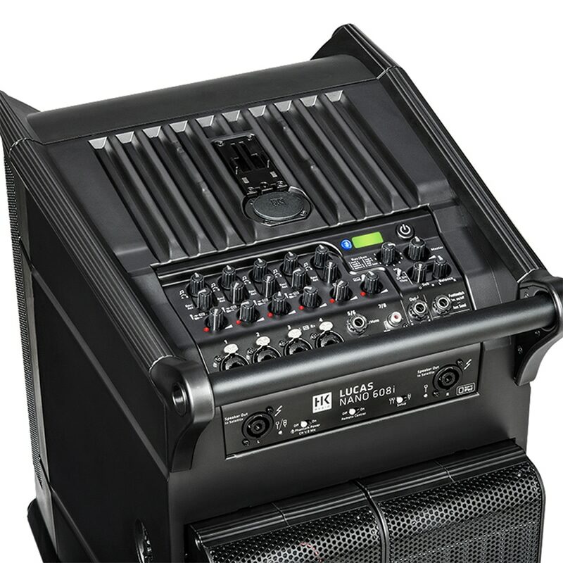 HK AUDIO LUCAS NANO 608I ลำโพง Active Column 4.5x2 นิ้ว ซับวูฟเฟอร์ 10 นิ้ว 460 วัตต์ Built-in ดิจิตอลมิกเซอร์ 8 ชาแนลในตัว - Image 9