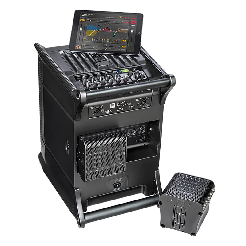 HK AUDIO LUCAS NANO 608I ลำโพง Active Column 4.5x2 นิ้ว ซับวูฟเฟอร์ 10 นิ้ว 460 วัตต์ Built-in ดิจิตอลมิกเซอร์ 8 ชาแนลในตัว - Image 3