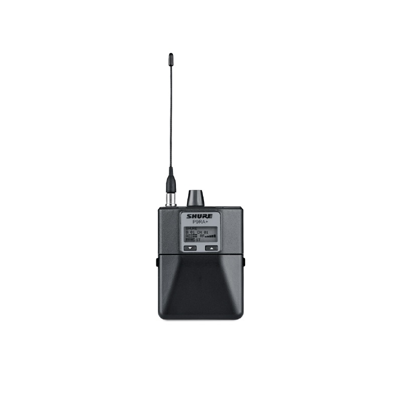 SHURE P9RA+=-Q12 เครื่องรับสัญญาณไมโครโฟนไร้สาย แบบ Bodypack คลื่นความถี่ 748-758 MHz (ไม่มีไมโครโฟน) (ไม่มีเครื่องส่ง)