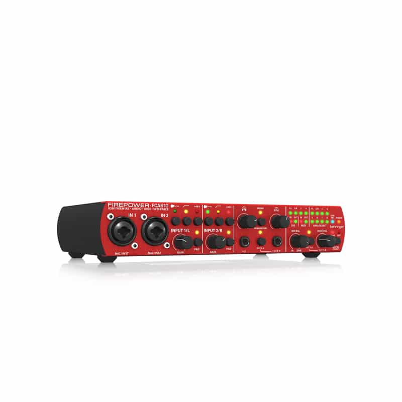 BEHRINGER FCA610 Audiophile 6 In/10 Out, 24-Bit/96 kHz FireWire/USB Audio/MIDI Interface with Midas Preamplifiers - Image 3