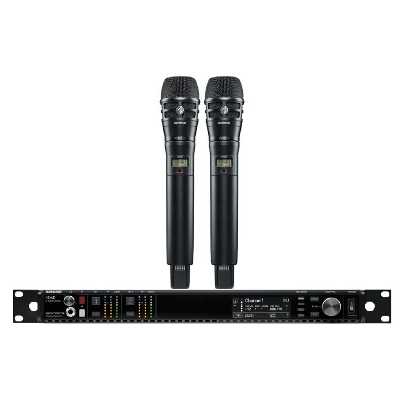 SHURE AD24DA/K8B-P55 ชุดไมค์ลอยดิจิตอล มือถือคู่ แบบ UHF