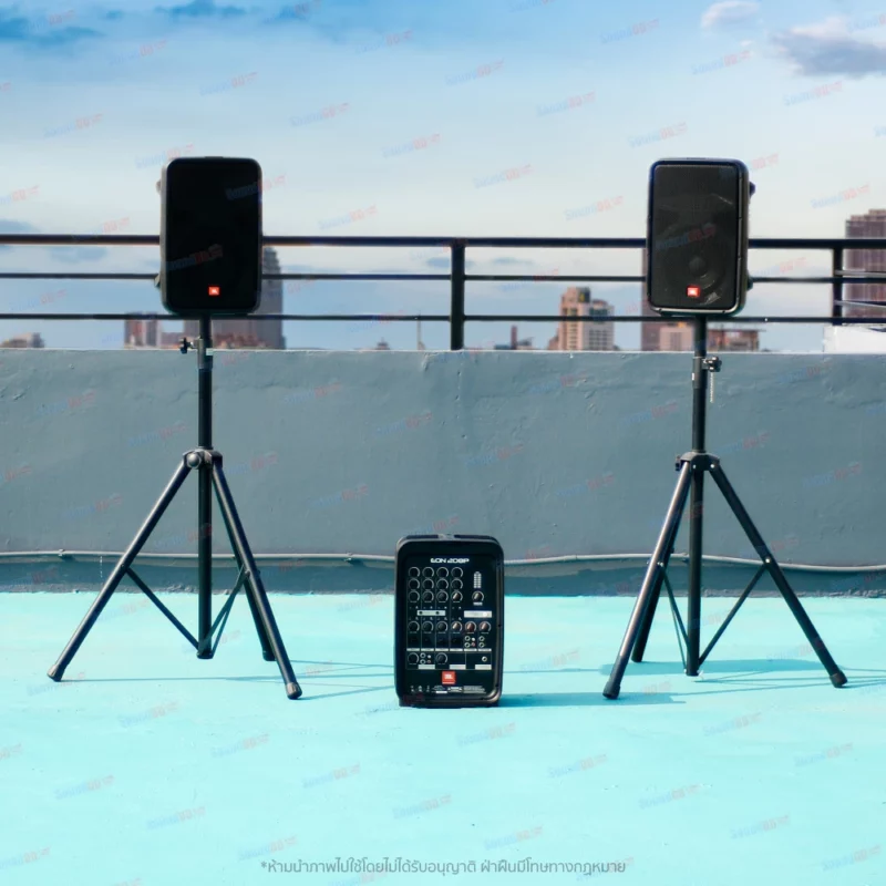 JBL EON208P ลำโพง 8 นิ้ว 2 ใบ เพาเวอร์มิก 8 ชาแนล 300 วัตต์ พร้อมไมค์ AKG - Image 3