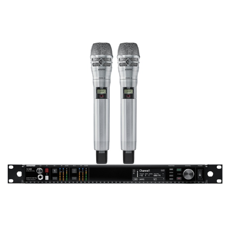 SHURE AD24DA/K8N-P55 ชุดไมค์ลอยดิจิตอล มือถือคู่ แบบ UHF