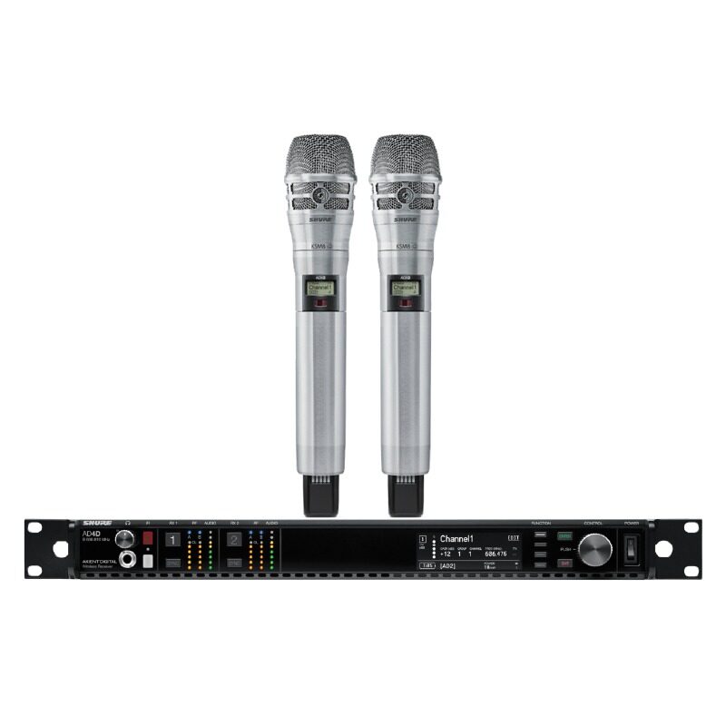 SHURE AD24DA/K8N-P55 ชุดไมค์ลอยดิจิตอล มือถือคู่ แบบ UHF