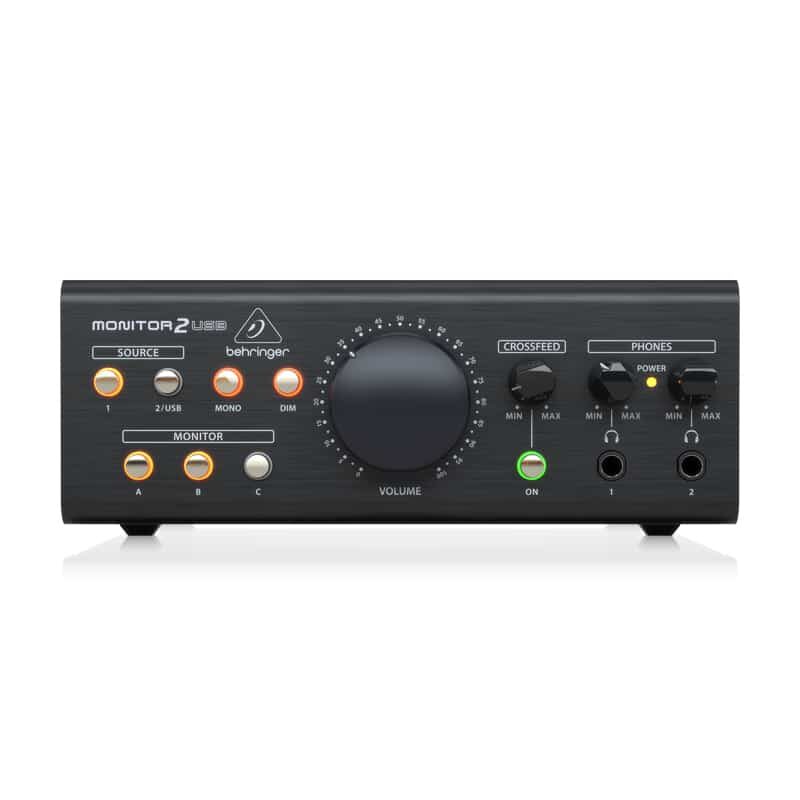 BEHRINGER MONITOR2USB High-End Speaker and Headphone Monitoring Controller with VCA Control and USB Audio Interface - Image 2