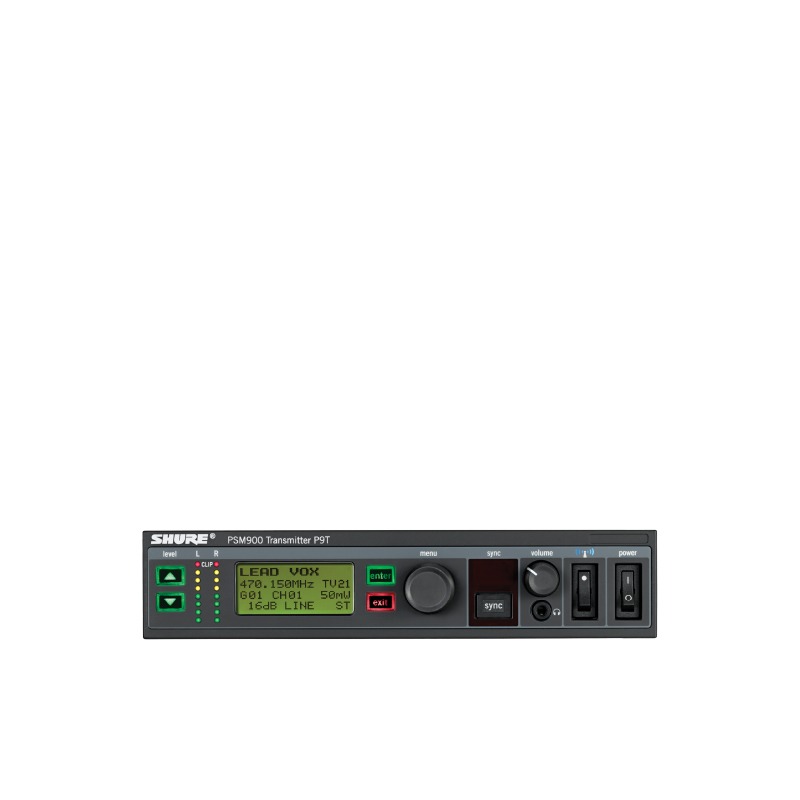 SHURE P9TE=-Q12 เครื่องส่งสัญญาณสายไร้สาย คลื่นความถี่ 748-758 MHz (ไม่มีหูฟัง) (ไม่มีเครื่องรับ)