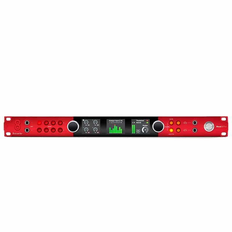 FOCUSRITE Red 8Pre Audio Interface 64-in/64-out สำหรับ Pro Tools | HD™ And Thunderbolt™ 2 Workflows