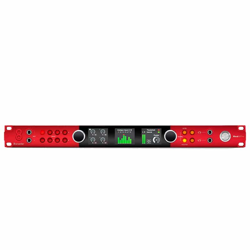 FOCUSRITE Red 8Pre Audio Interface 64-in/64-out สำหรับ Pro Tools | HD™ And Thunderbolt™ 2 Workflows
