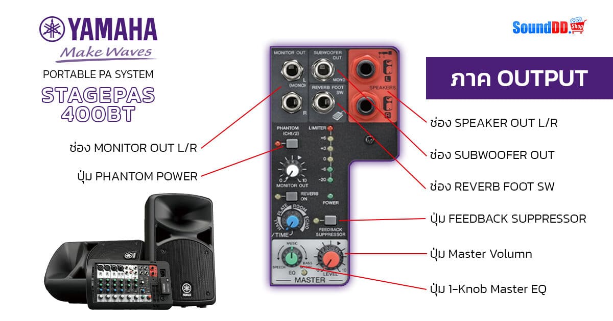 YAMAHA STAGEPAS 400BT how to 6