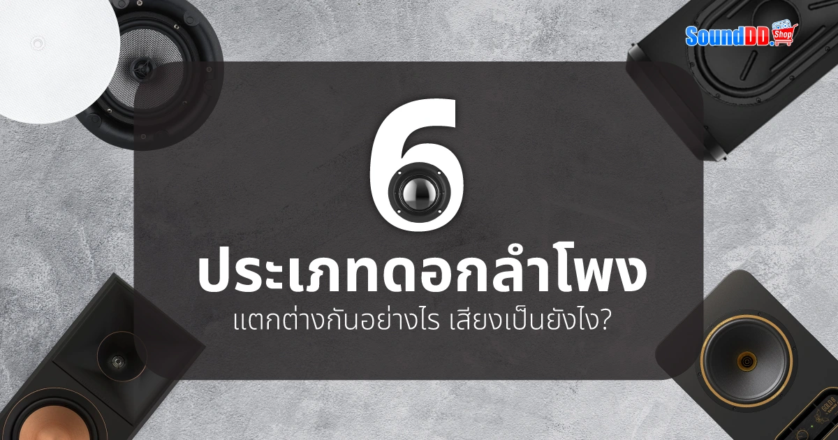 6 ประเภทดอกลำโพง