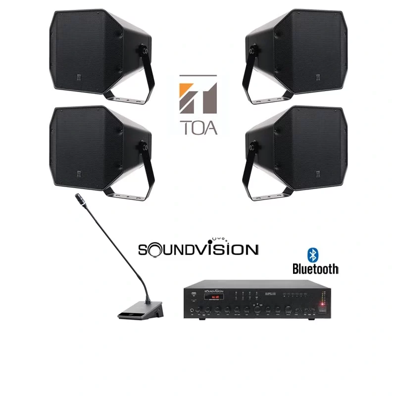 SOUNDVISION ชุดเครื่องเสียง SET-ประกาศ พร้อมใช้