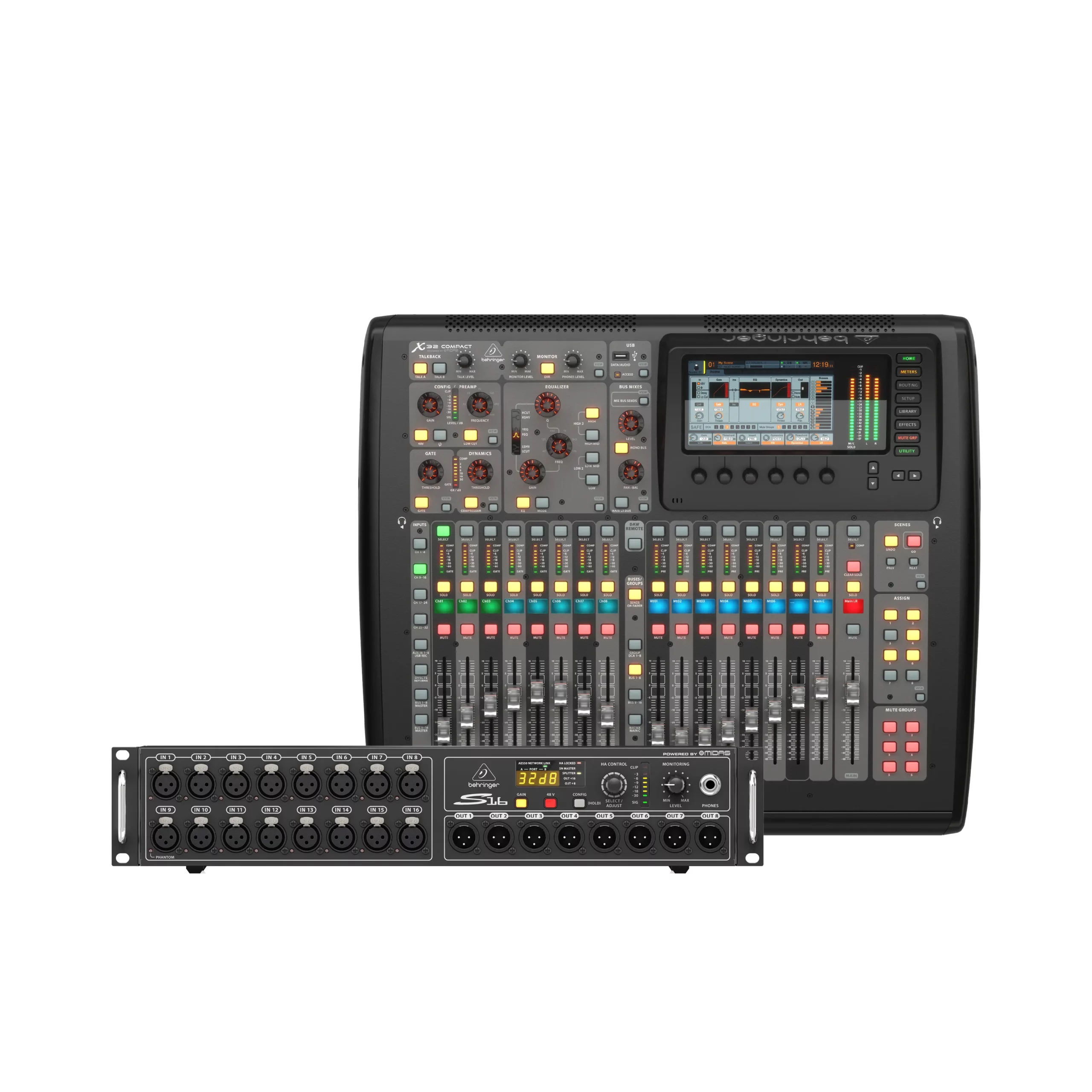BEHRINGER X32 COMPACT x BEHRINGER S16 IO
