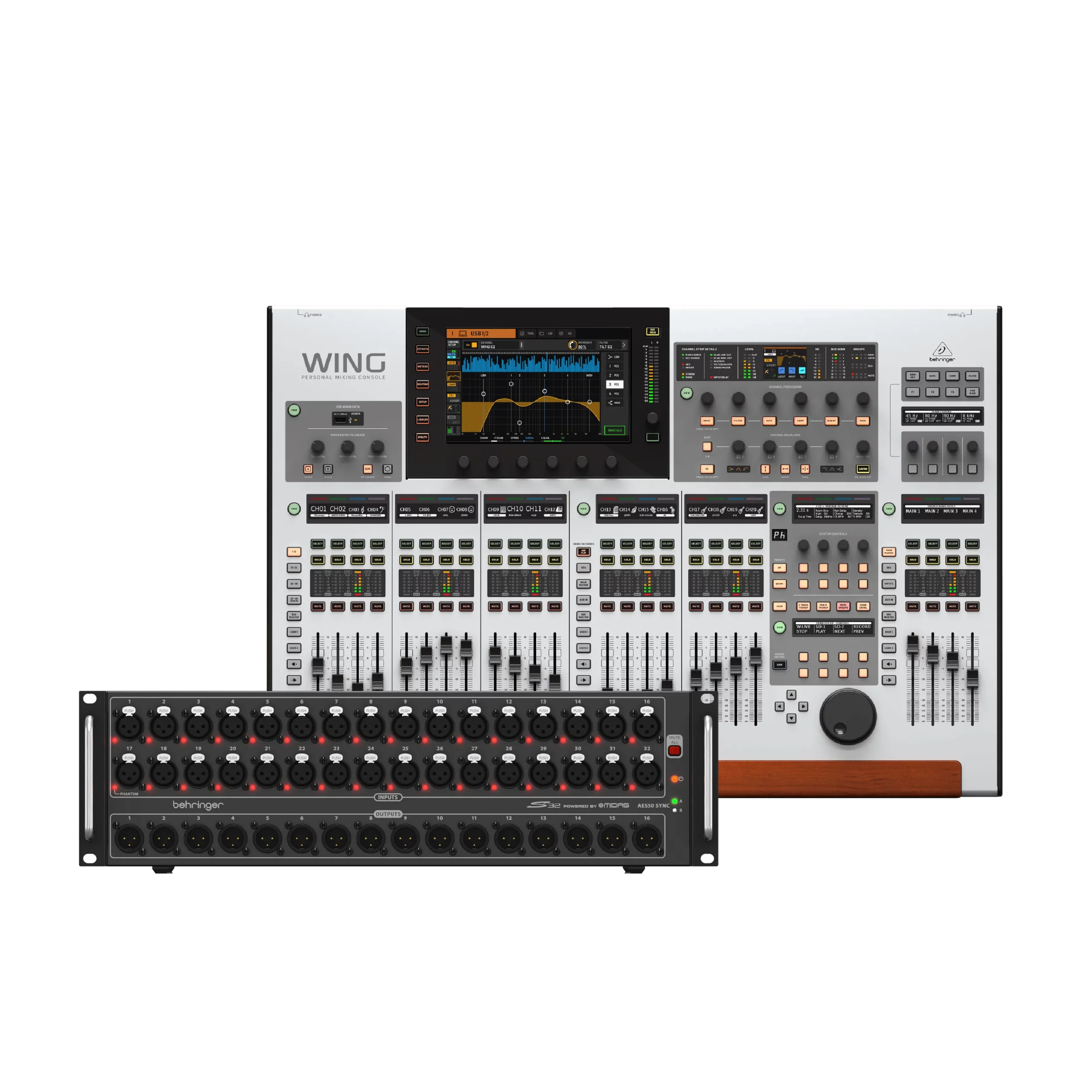 BEHRINGER WING x BEHRINGER S32 IO