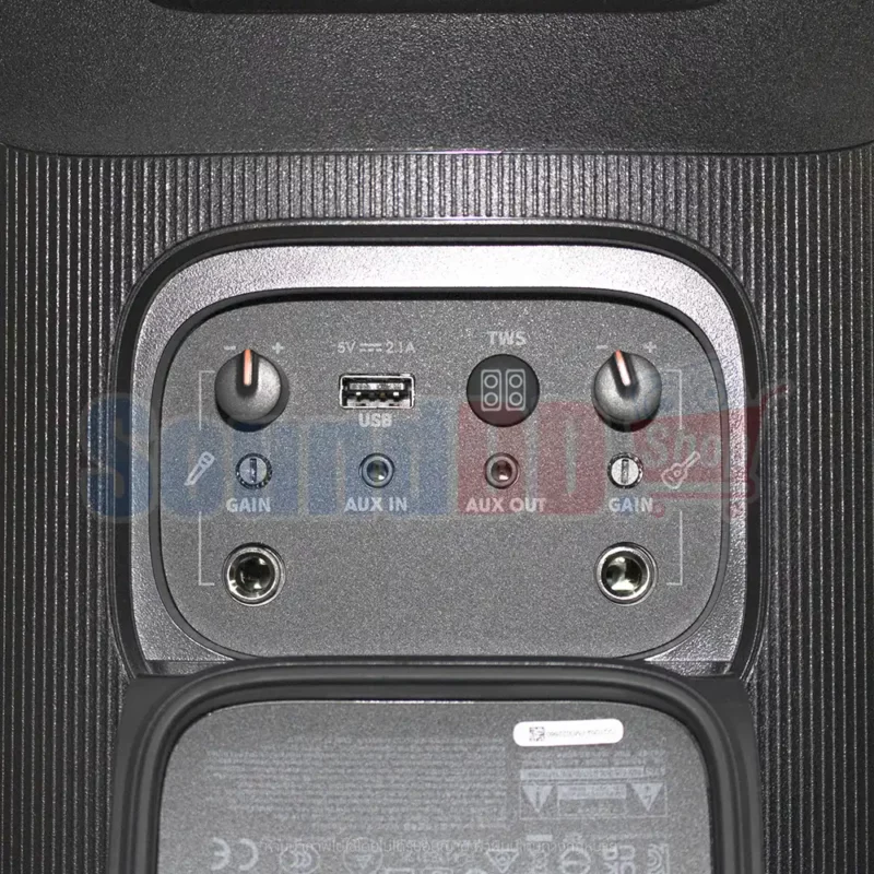 JBL PartyBox 110 ลำโพงบลูทูธไร้สาย ขนาด 2×5.25 นิ้ว 160 วัตต์ สำหรับปาร์ตี้ ด้วย Dynamic light show แบตใช้งานได้ 12 ชม.