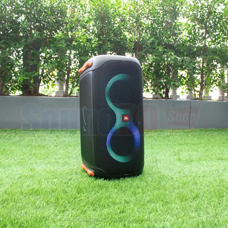 JBL PartyBox 110 ลำโพงบลูทูธไร้สาย ขนาด 2×5.25 นิ้ว 160 วัตต์ สำหรับปาร์ตี้ ด้วย Dynamic light show แบตใช้งานได้ 12 ชม.