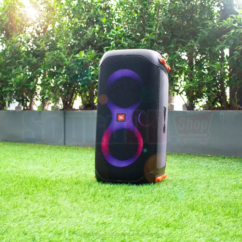 JBL PartyBox 110 ลำโพงบลูทูธไร้สาย ขนาด 2×5.25 นิ้ว 160 วัตต์ สำหรับปาร์ตี้ ด้วย Dynamic light show แบตใช้งานได้ 12 ชม.