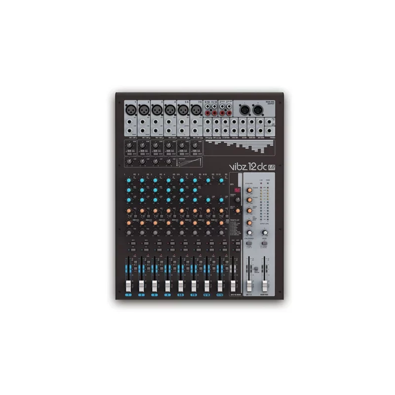 LD SYSTEMS VIBZ 12 DC มิกเซอร์ อนาล็อก 12 ชาแนล พร้อม DFX และ Compressor - Image 2