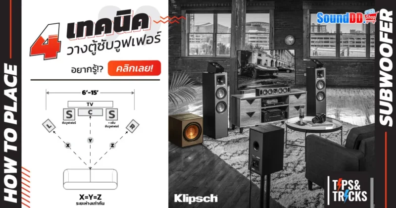 เทคนิควางตู้ซับวูฟเฟอร์