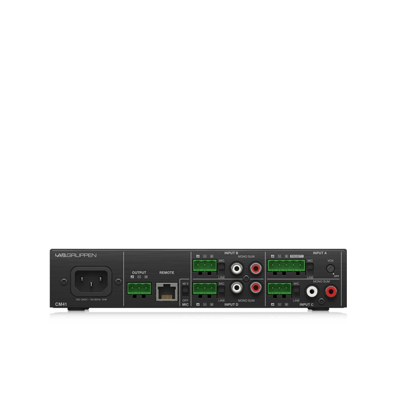LAB GRUPPEN CM41 Commercial Mixer 4 input / 1 output, 4 mic/line - Image 4