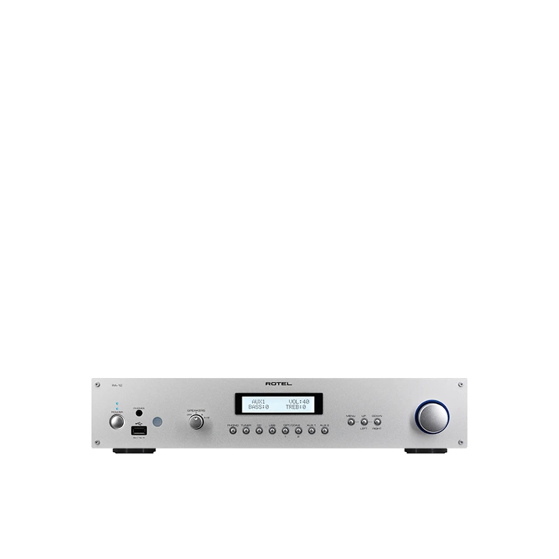 ROTEL RA-12 Integrated Amplifier 2x60 วัตต์ คลาส AB พร้อม USB ที่แผงด้านหน้าสำหรับอุปกรณ์ Apple iOS