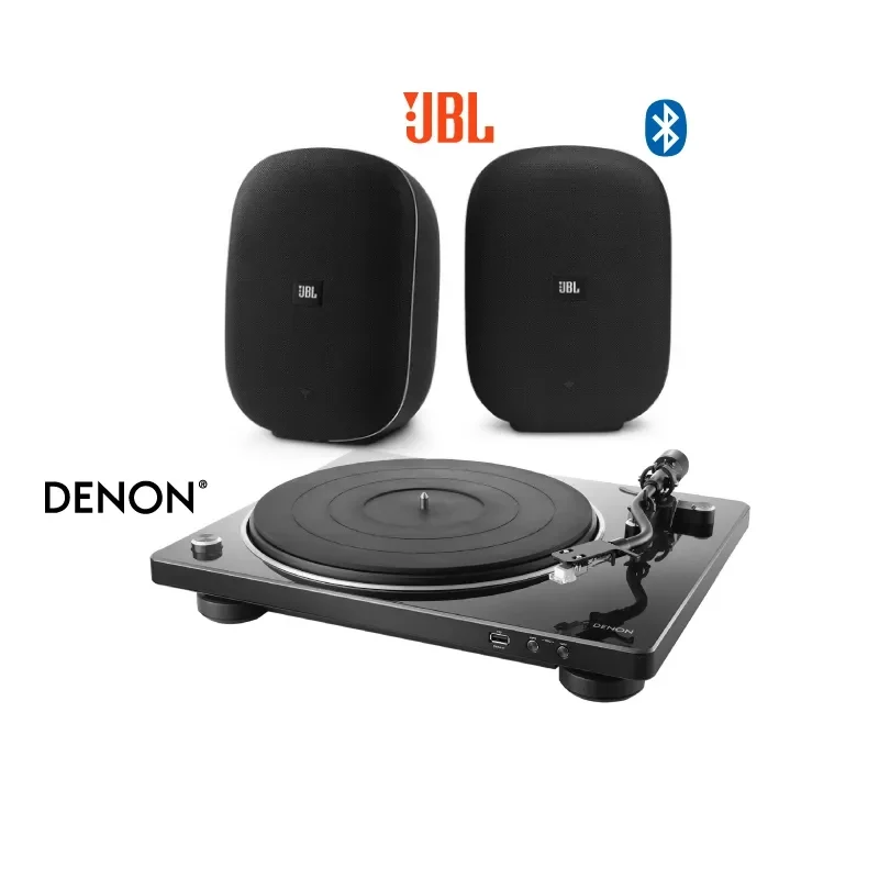 JBL CONTROL XSTREAM ชุดลำโพงสเตอริโอ ไร้สาย พร้อม DENON DP-450USB เครื่องเล่นแผ่นเสียงไวนิล