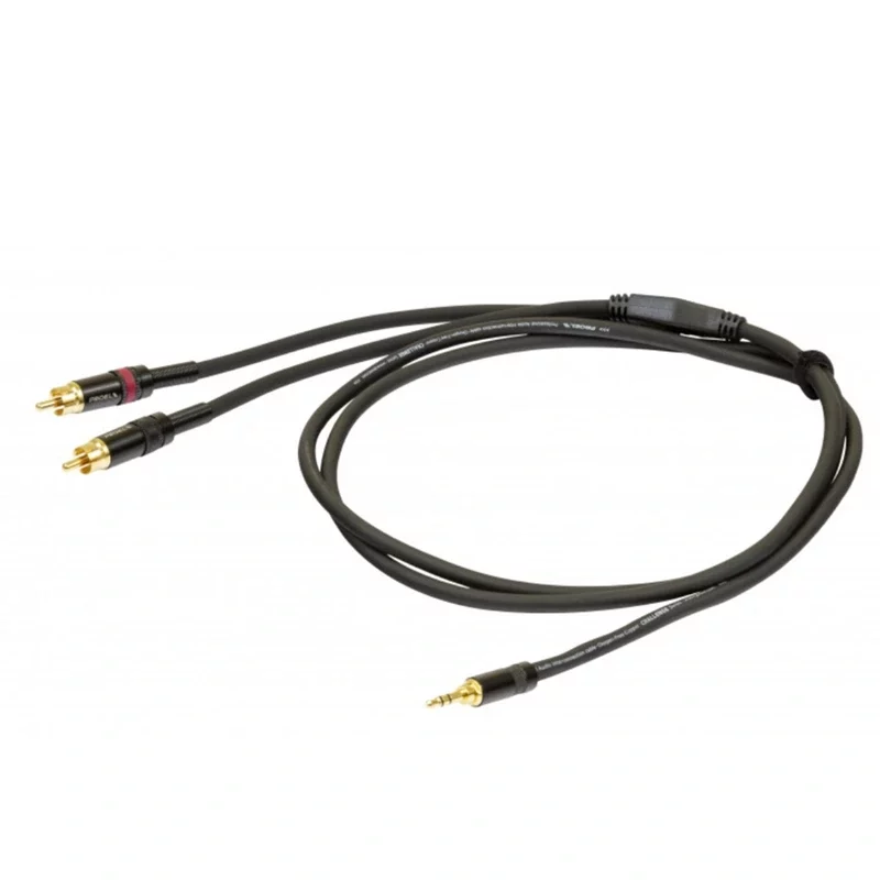 PROEL CHLP215LU15 สายสัญญาณ TRS 3.5 มิลลิเมตร - 2xRCA ความยาว 1.5 เมตร