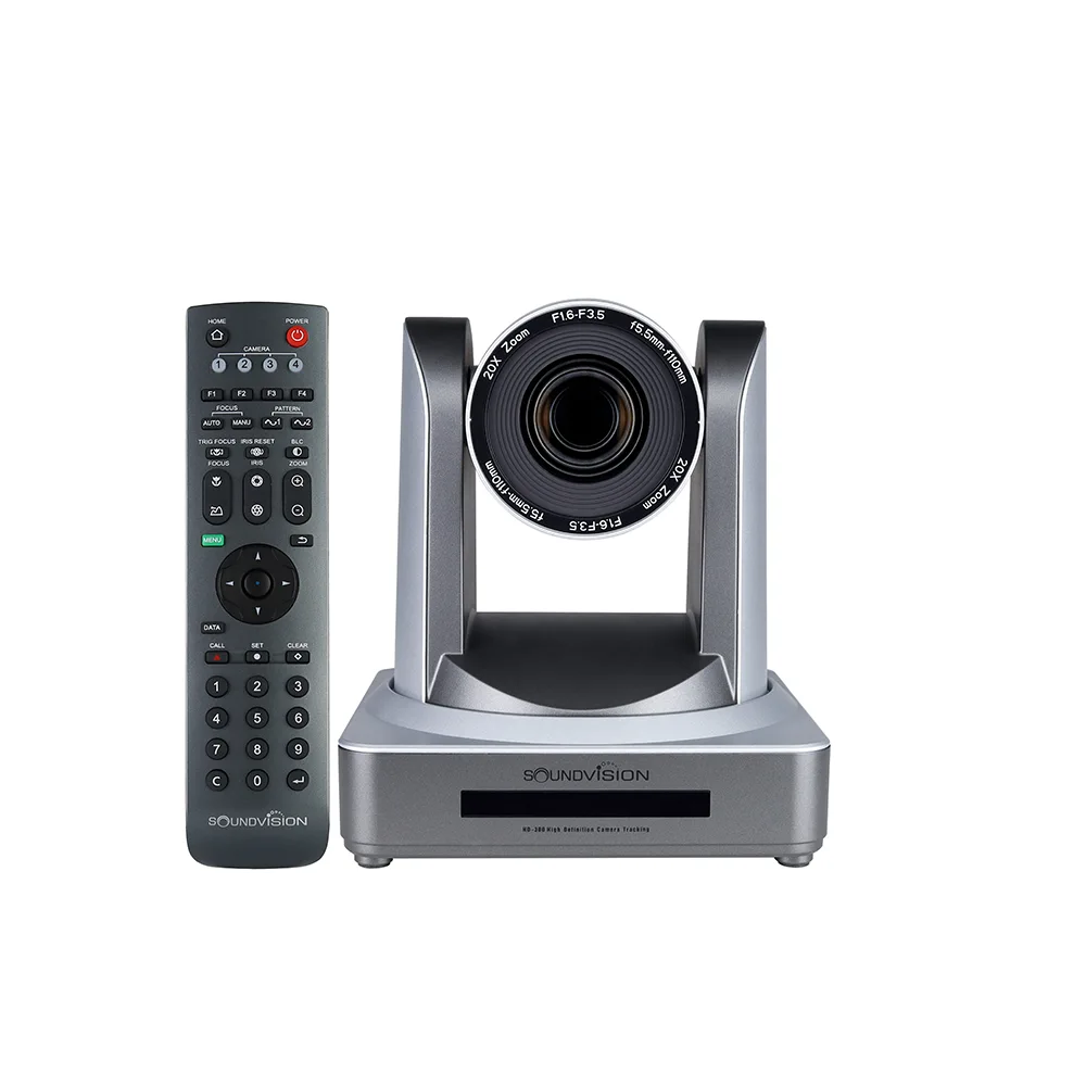 SOUNDVISION HD-300 กล้องติดตาม สำหรับระบบประชุม การประชุมทางไกล ใช้สำหรับการประชุมที่จะถ่ายทอดภาพของผู้ประชุมที่กำลังพูดอยู่ อัตโนมัติ