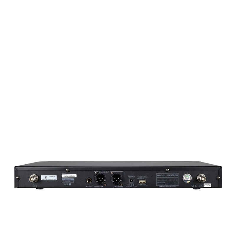SOUNDVISION SU-850DG ชุดไมค์ลอย ดิจิตอล มือถือคู่ ย่าน UHF พร้อมระบบ Rechargeable Batteries - Image 5