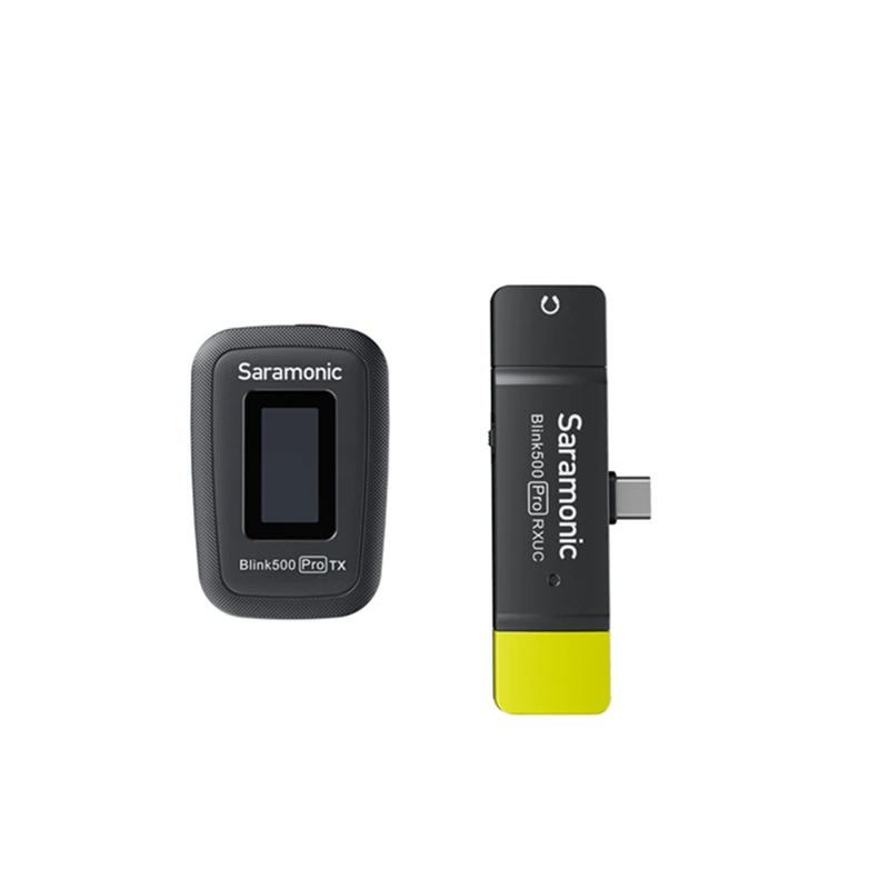 SARAMONIC Blink500 Pro B5 ไมโครโฟนไร้สายติดสมาร์ทโฟน แบบ Dual-Channel 2.4GHz พร้อมจอแสดงผล OLED (สำหรับ Android)