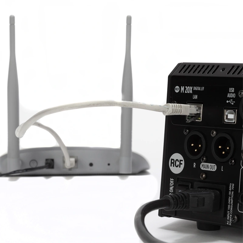 RCF M 20X มิกเซอร์ ดิจิตอล 20 ชาแนล 16 mic preamps และ 4 line inputs 24 x 24 CH USB Audio Interface (24-bit/48 kHz) - Image 2