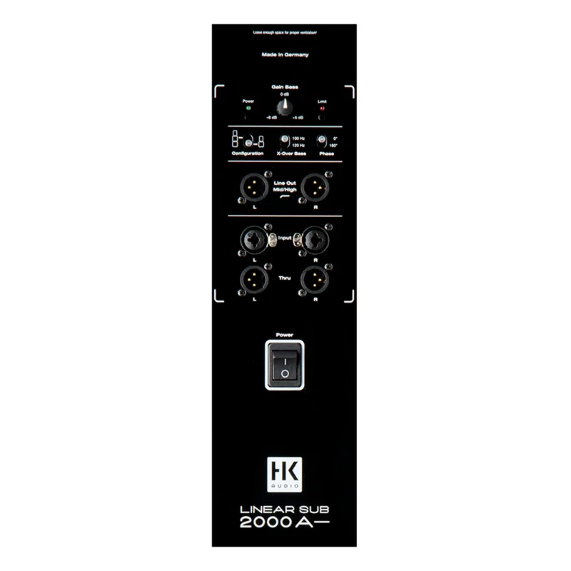 HK AUDIO L SUB 2000 A ลำโพงซับวูฟเฟอร์ 2x12 นิ้ว 1200 วัตต์ มีแอมป์ Class D ในตัว - Image 2