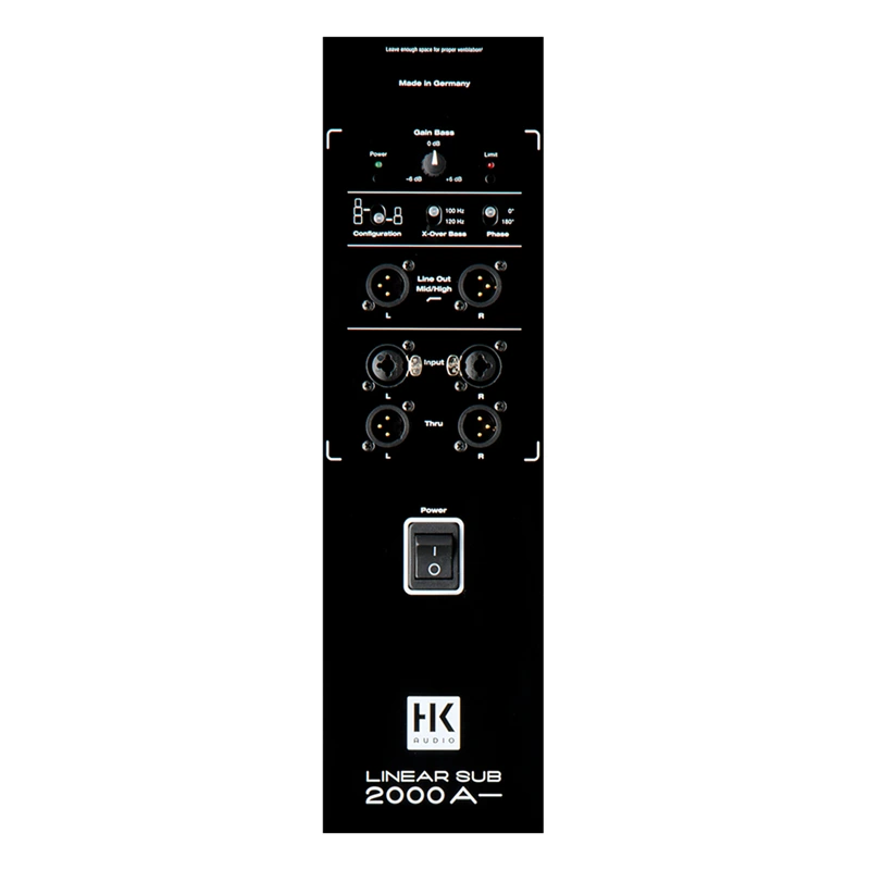 HK AUDIO L SUB 2000 A ลำโพงซับวูฟเฟอร์ 2x12 นิ้ว 1200 วัตต์ มีแอมป์ Class D ในตัว - Image 2