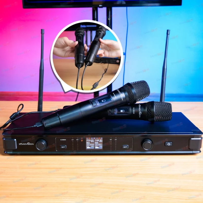 ชุดคาราโอเกะ OKE DKA-900 SET 3 (ลำโพง PHILIPS CSS-1310/98 แอมป์ SOUNDVISION DKA-900 ไมค์ลอย SU-850DG) - Image 4