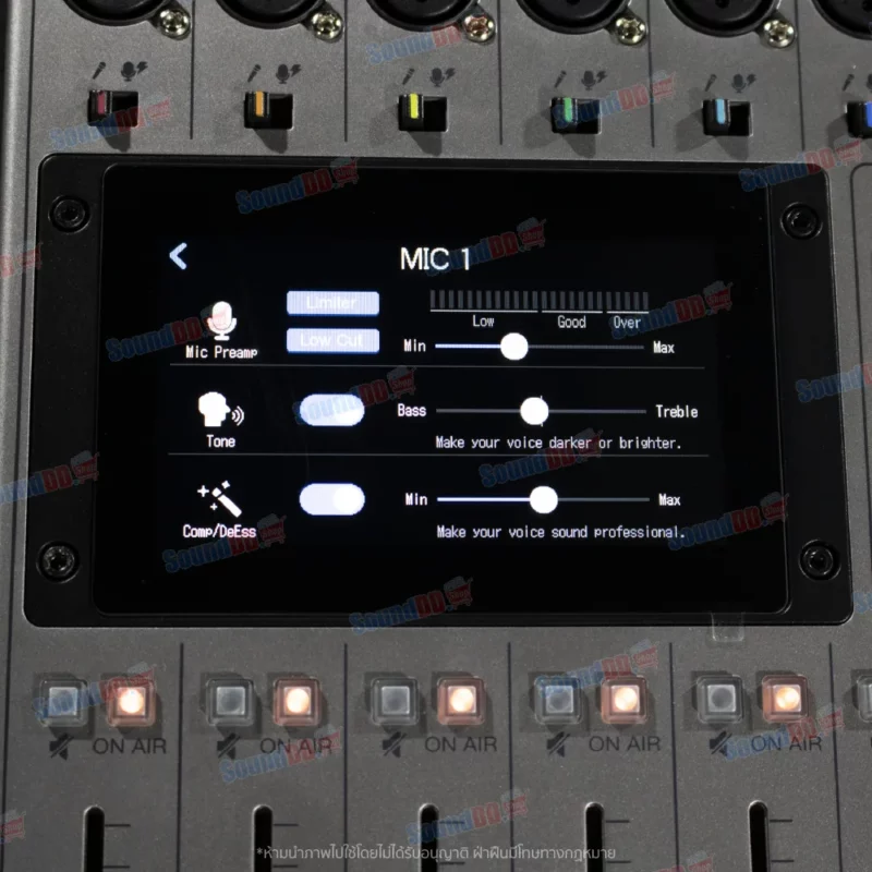 ZOOM PODTRAK P8 Podcast Recorder บันทึกพร้อมกันได้ถึง 13 track อินพุตไมค์ 6 ช่อง พร้อมขั้วต่อ XLR - Image 10