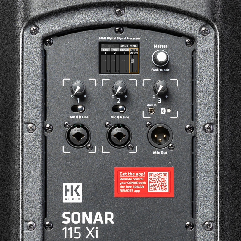 HK AUDIO SONAR 115 Xi ตู้ลำโพง 15 นิ้ว 1200 วัตต์ มีแอมป์และบลูทูธในตัว - Image 3