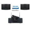 ชุดคาราโอเกะ OKE DKA-900 SET 3 (ลำโพง PHILIPS CSS-1310/98 แอมป์ SOUNDVISION DKA-900 ไมค์ลอย SU-850DG)