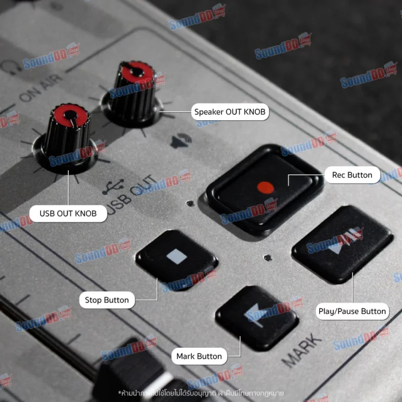 ZOOM PODTRAK P8 Podcast Recorder บันทึกพร้อมกันได้ถึง 13 track อินพุตไมค์ 6 ช่อง พร้อมขั้วต่อ XLR - Image 8