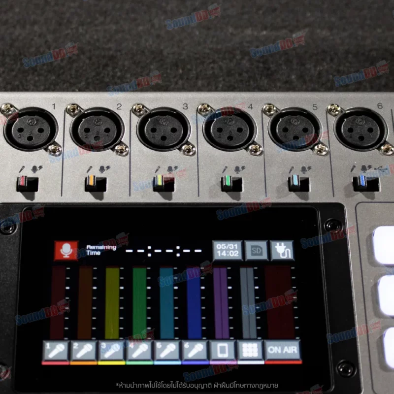 ZOOM PODTRAK P8 Podcast Recorder บันทึกพร้อมกันได้ถึง 13 track อินพุตไมค์ 6 ช่อง พร้อมขั้วต่อ XLR - Image 3