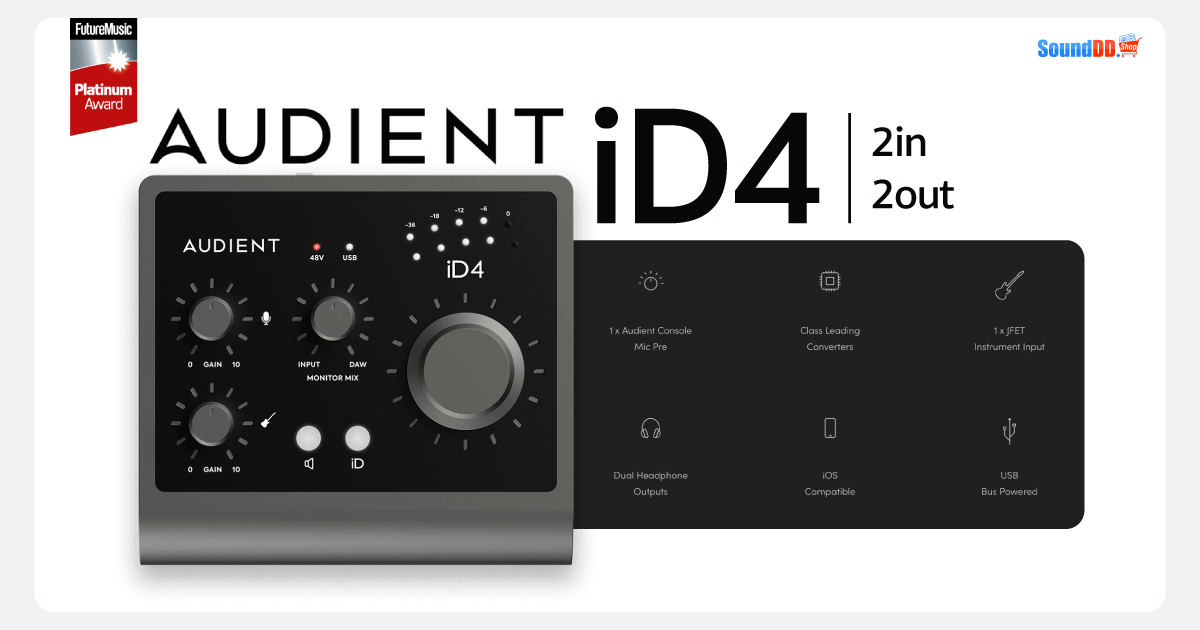 ออดิโอ อินเตอร์เฟส Audient iD4 MKII
