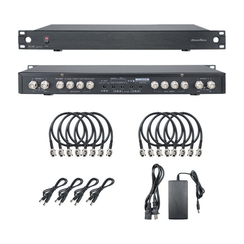 ชุดเครื่องขยายสัญญาณไมโครโฟนไร้สาย SOUNDVISION SPA-1002P พร้อมเสา SPA-1000A - Image 3