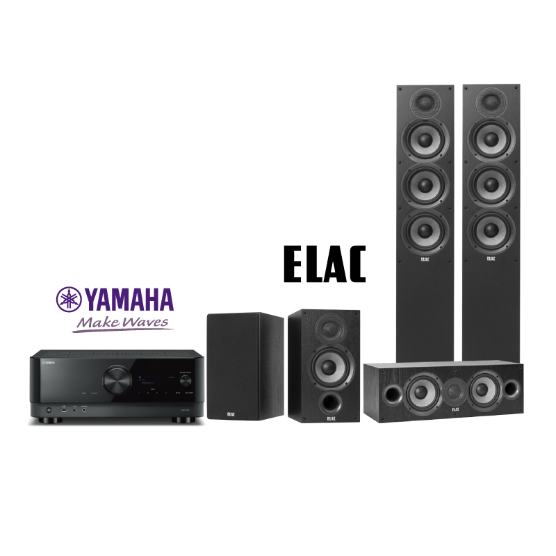 ชุดโฮมเธียร์เตอร์ YAMAHA RX-A4A + ELAC F5.2 + B5.2 + C5.2