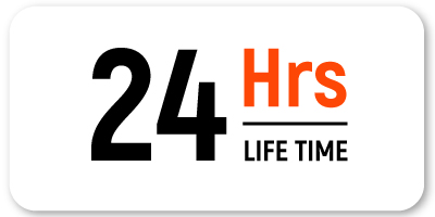 24 Hours Of Battery Lifetime