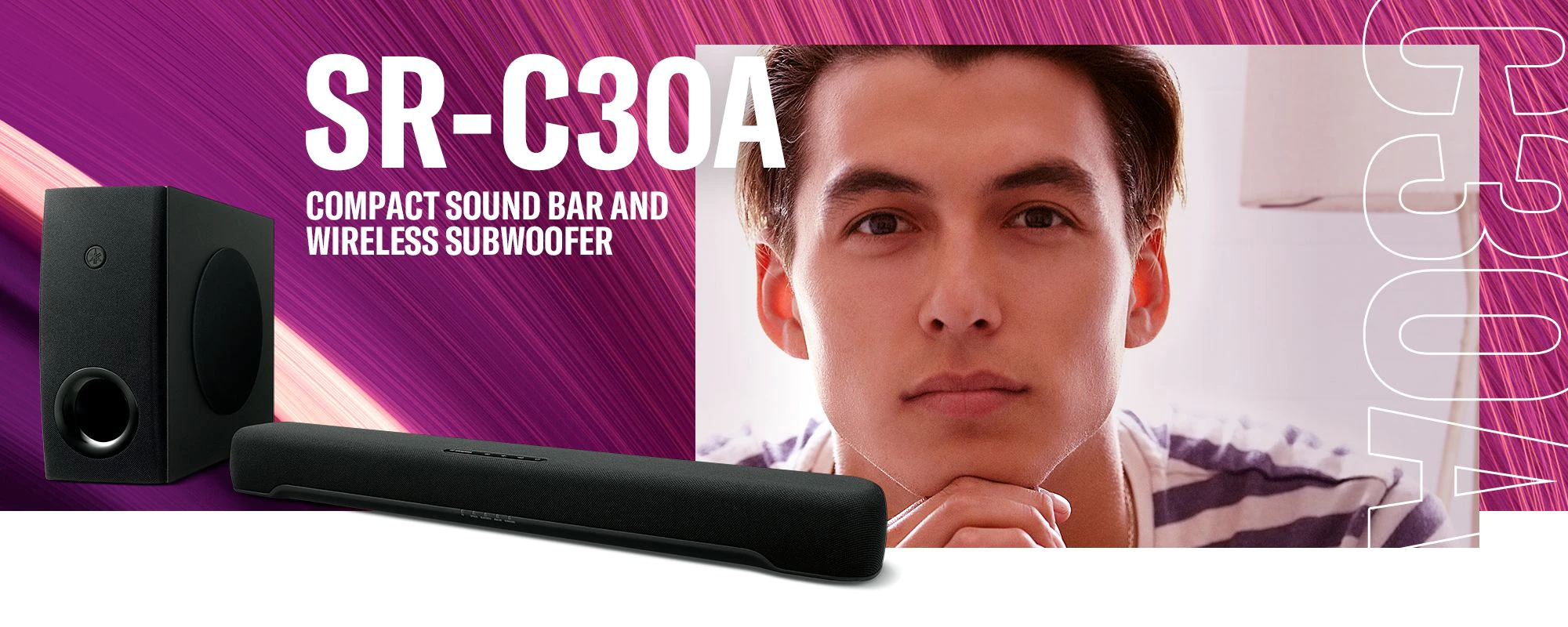 SR-C30A ซาวด์บาร์และซับวูฟเฟอร์ไร้สาย