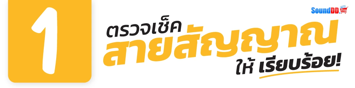 ตรวจเช็คสายสัญญาณ